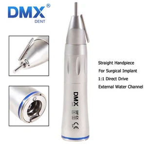 DMXDENT Pieza de mano recta quirúrgica dental de fibra óptica spray de agua externo - Imagen 1 de 10