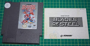 Nintendo NES Cart and Manual: Konami Blades of Steel  #1 - Picture 1 of 2