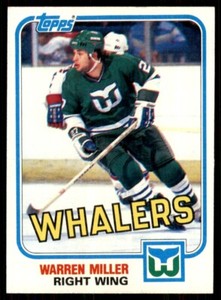 1981-82 Topps Warren Miller Rookie Hartford Whalers #84