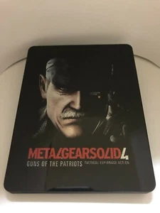 Metal Gear Solid 4: GOTP “Custom”Steelbook Case PS4/PS3/XBOX (NO GAME) Scratches - Picture 1 of 7