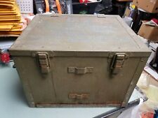 Vintage U.S. Military Chest Battery Electric Portable Trunk 19" X 16" X 13"