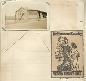 WORLD WAR I ORIGINAL PHOTO FORT SCHUYLER USA RESERVATION & VICTORY LOAN AD - Picture 1 of 1