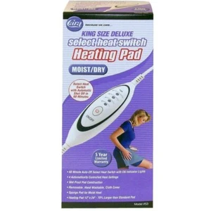 Cara Heating Pad Select Heat Switch Moist & Dry King Size Deluxe Wet Proof Pad - Picture 1 of 6