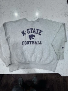 VTG 1990s Kansas State University KSU Wildcats Football Crewneck Men’s 3xL BH - Picture 1 of 6