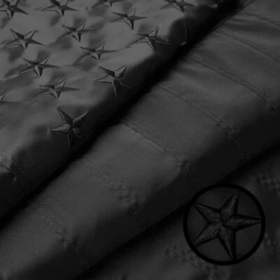 All Black American Flag 5x8 Ft, Made From 210D Polyester, Embroidered Stars - Image 1 of 4