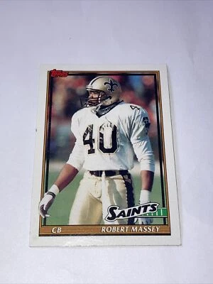 1991 Topps Robert Massey New Orleans Saints #314 - Image 1 of 4
