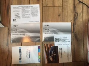2018 CHEVROLET MALIBU OWNERS MANUAL SET COMPLETE ORIGINAL 84487050 - Picture 1 of 2