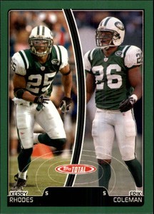 2007 Topps Total Football Card #323 Erik Coleman/Kerry Rhodes