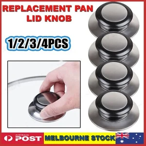 Replacement Kitchen Saucepan Cookware Pot Pan Lid Hand Grip Knob Handle 4/2/1 Pc - Picture 1 of 9