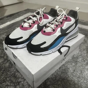 Nike Air Max 270 React White Midnight Turquoise UK Size 9.5 With Original Box - Picture 1 of 10