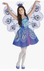 LN 5 pc Suit Yourself Costumes Co Girls Pretty Peacock costume 8 9 10 M - Picture 1 of 8