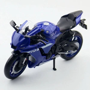 1:12 2022 Yamaha YZF-R1M Diecast Motorcycle Model Toy Gifts Men Collection Blue - Picture 1 of 5