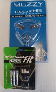 Muzzy Trocar/ Nockturnal Fit Lighted Nock Combo - Picture 1 of 2