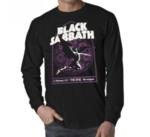 Black Sabbath The End N Heavy Metal Men's Black Long Sleeve - Picture 1 of 1