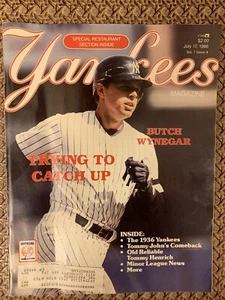 1986 New York Yankees Magazine Butch Wynegar Trying To Catch Up 7/17/86 - Picture 1 of 2