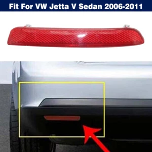 Left Rear Tail Bumper Red Reflector Light Lamp For VW Jetta V Sedan 2006-2011 - Picture 1 of 8