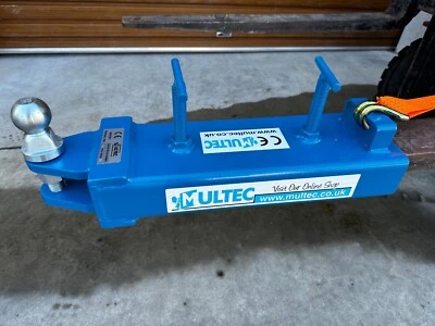 Fork Hitch Attachment BLUE (FHA-160)  (Forklift Telehandler Loader Trailer) - Image 1 of 4