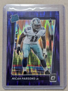 2021 Panini Optic Donruss Purple Shock Rated Rookie Micah Parsons - Bild 1 von 2