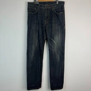 EDWIN Jeans Black Denim pants Damaged Made in Japan Street W31 No.403 - Picture 1 of 8