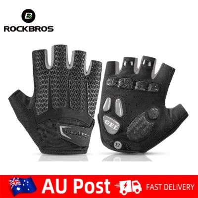 ROCKBROS MTB Bicycle Gloves Cycling Fingerless Gloves Non-slip Silicone Palm - image 1 of 4
