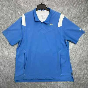 Los Angeles Chargers Nike NFL On Field Sideline Shirt Pullover Mens Blue Vented - Picture 1 of 16