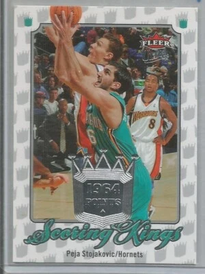 2007-08 Fleer Ultra Scoring Kings Peja Stojakovic Insert #SK-20 Hornets PAOK - Image 1 of 2