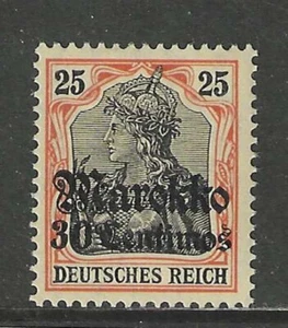 Germany 1911 offices in MOROCCO 30 centimos Germania with op mint* - Picture 1 of 2