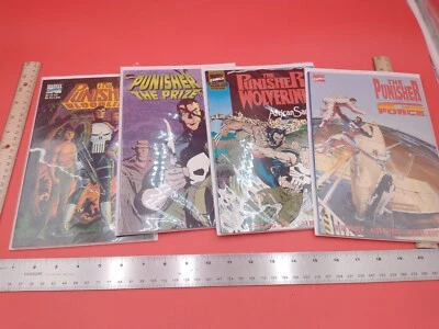 Lote de 4 cómics de Marvel de Punisher/Wolverine #1403 de novela gráfica de The Punisher en TPB Foto 1 de 4