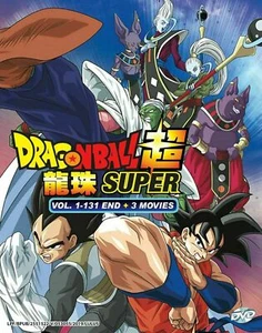 DVD Anime DRAGON BALL SUPER Serie Completa (1-131 Final + 3 Películas) DOBLAJE Inglés - Imagen 1 de 2