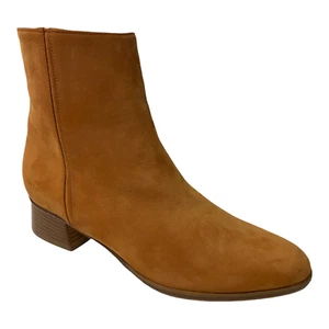WOMENS LORENZO MASIERO W203954 ORIGINAL BEIGE LEATHER ANKLE BOOTS SHOES PE - Picture 1 of 6