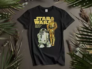 Retro Disney Star Wars Droids R2 T-shirt T shirt Men Women Unisex Tshirt K680 - Picture 1 of 6