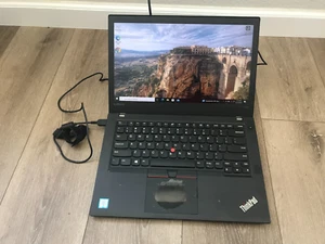 Lenovo ThinkPad T470 14" Intel Core i5-6300U 2.40GHz 16GB RAM 256GB SSD Win 10 - Imagen 1 de 21