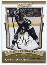 2006-07 Upper Deck MVP Gold Script 231 Sidney Crosby 52/100