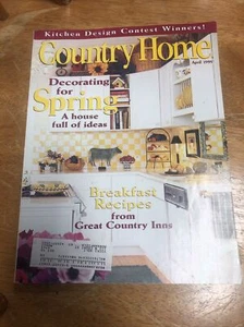 Country Home Magazine April 1995 Decorating for Spring Breakfast Recipes  - Picture 1 of 5