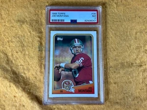 O11-46 FOOTBALL CARD - JOE MONTANA SAN FRANCISCO - 1988 TOPPS CARD #38 - GRADE 7 - Bild 1 von 6