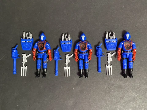 Gi Joe BlackMajor  Viper  B.AT.S  X3 Lot  (Red Logo) Cover