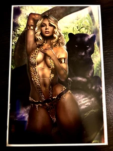 SHEENA #1 QUEEN OF THE JUNGLE PANTHER SHIKARII EXCLUSIVE VIRGIN COVER NM+ - Picture 1 of 2