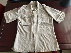BSA Boy Scout of America Khaki Uniform Hemd JUGEND SMALL Polyester - Bild 1 von 3
