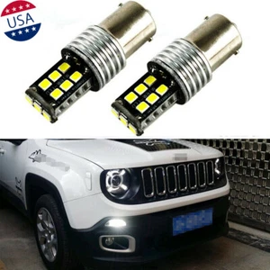 2x 7528 15-SMD LED Bulbs for 2015-2018 Jeep Renegade Daytime Running Light DRL - Bild 1 von 9