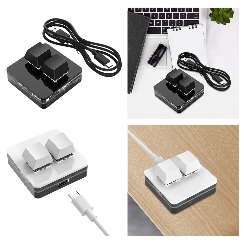 Copy and Paste 2 Key Keyboard 2 Key Gaming Keyboard USB Mini 2 Key Keypad for - Image 1 of 1