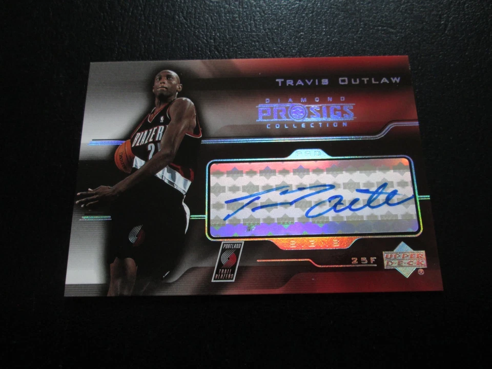 TRAVIS OUTLAW 2004 UPPER DECK DIAMOND COLLECTION PRO SIGS AUTOGRAPH CARD #PS-TO - Image 1 of 3