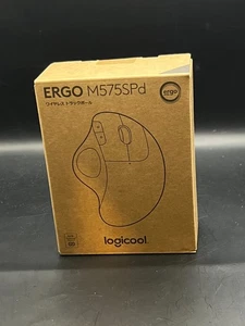 Logicool M575SP Wireless Trackball Mouse Ergonomic Bluetooth Logibolt Black New - Picture 1 of 5