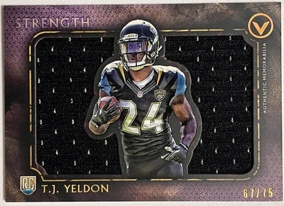2015 Topps Valor Jumbo Relics Courage #VJRTY T.J. Yeldon RC  Jersey 67/75 - Image 1 of 2