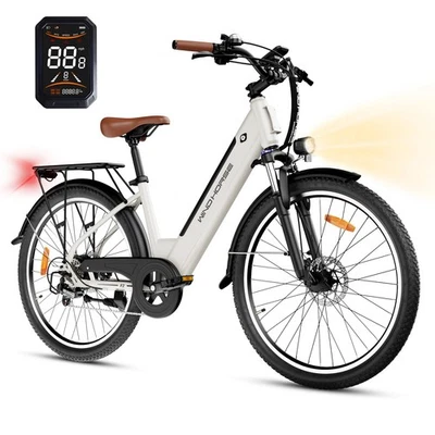 Bicicleta Eléctrica 26" Bicicleta Eléctrica 750w Bicicleta de Ciudad Viajero Adultos Bicicleta Eléctrica 7 Velocidades 36V Foto 1 de 4