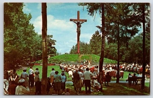 Michigan Indian River Catholic Shrine Vintage Postcard - Picture 1 of 2