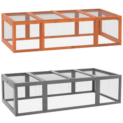 Kleintierstall Zwergkaninchenstall mit Freilaufgehege Kleintierkäfig - Bild 1 von 3