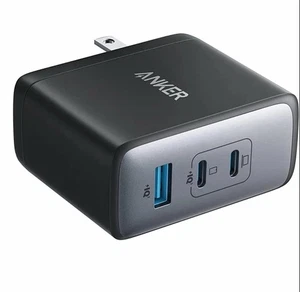 Anker 736 100w Nano A2145 GAN usb-c 3 port fast charger Black NEW - Picture 1 of 3