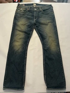 Vintage True Religion Jeans Men’s RICKY BIG T Blue Rare Sz 38 (40x33.5) - Picture 1 of 14