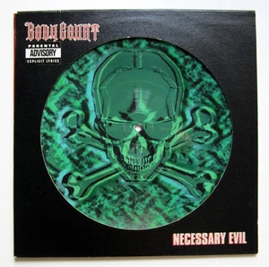 BODY COUNT Necessary Evil 10" PICTURE DISC 1994 Ice-T, Ernie-C w/2 Live Tracks - Picture 1 of 4