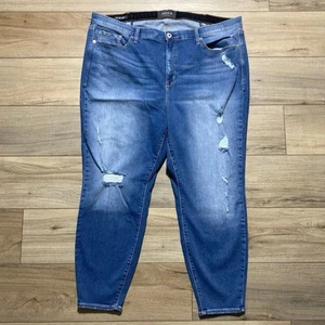 Torrid Womens Sky High Skinny Premium Stretch High Rise Jeans 26R Blue - Picture 1 of 12